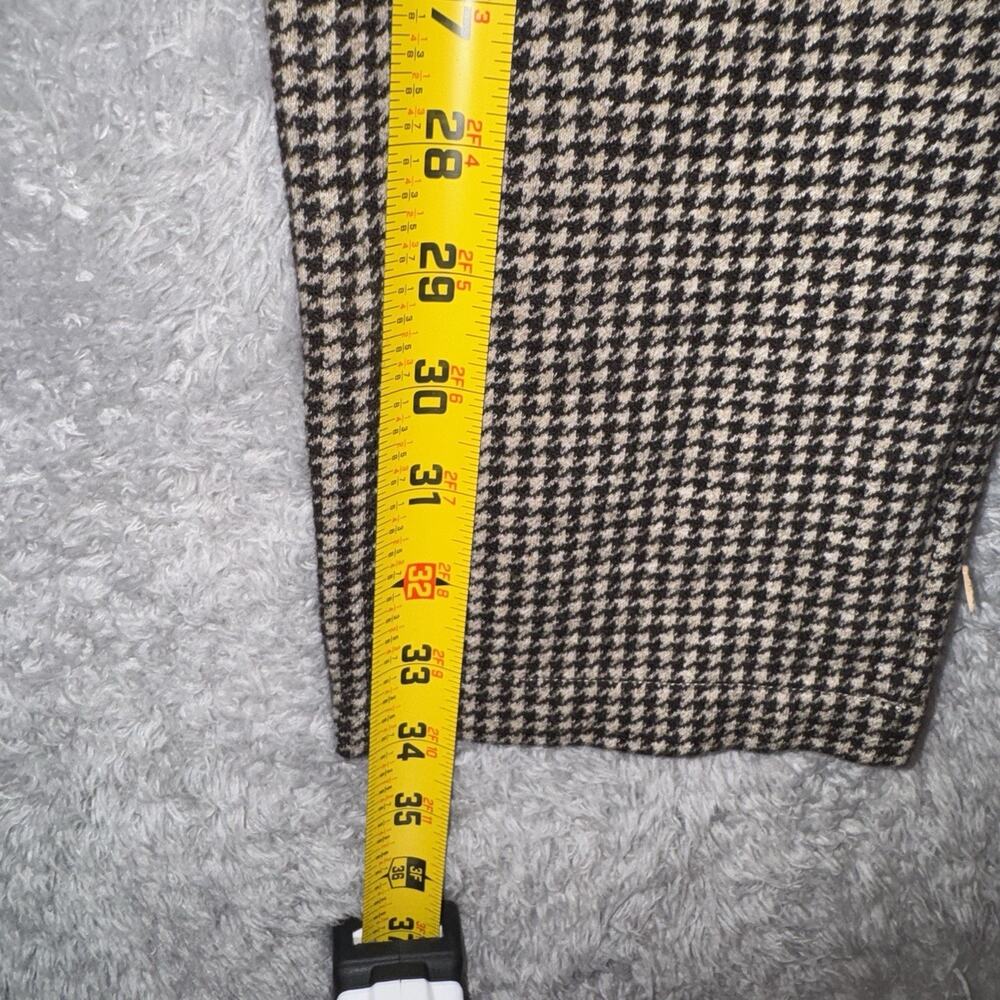 Todd Snyder Wool Blend Trouser Men Med 25" Houndstooth Brown Drawstring Pant - Picture 6 of 9